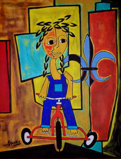 Little Red Tricycle Acadiana Fleur De Lis